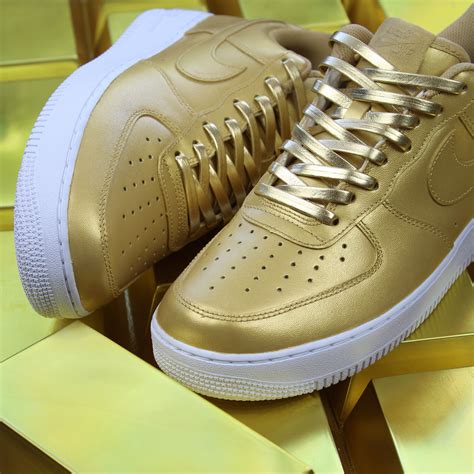 custom Nike Air Force gold